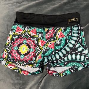 Colorful girls active/swim shorts